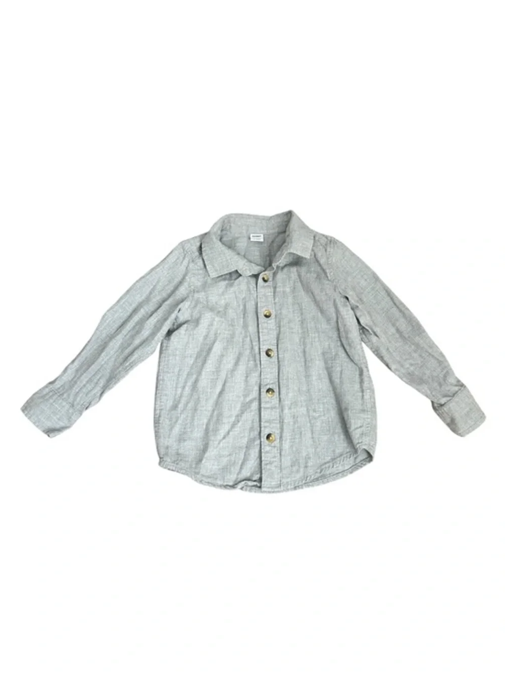 Old Navy Light Gray Kids Button-Front Shirt